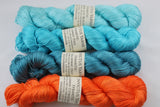 4-skein Sybaritic 100% silk Shawl Set JPDC