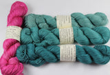 4-skein Desert Dream (baby camel/silk) Shawl Set