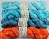 4-skein Sybaritic 100% silk Shawl Set JPDC