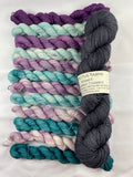 *SALE* Turple 12 pack Mini Skein Set Kismet Fingering Weight Yarn