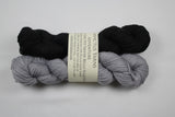 The Pit/Silver Bells Halfsies set Adventure Merino/Nylon Fingering Weight yarn