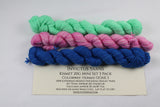 Hermie OOAK3 3-pack Gnome Mini Skein Set Kismet Fingering Weight Yarn