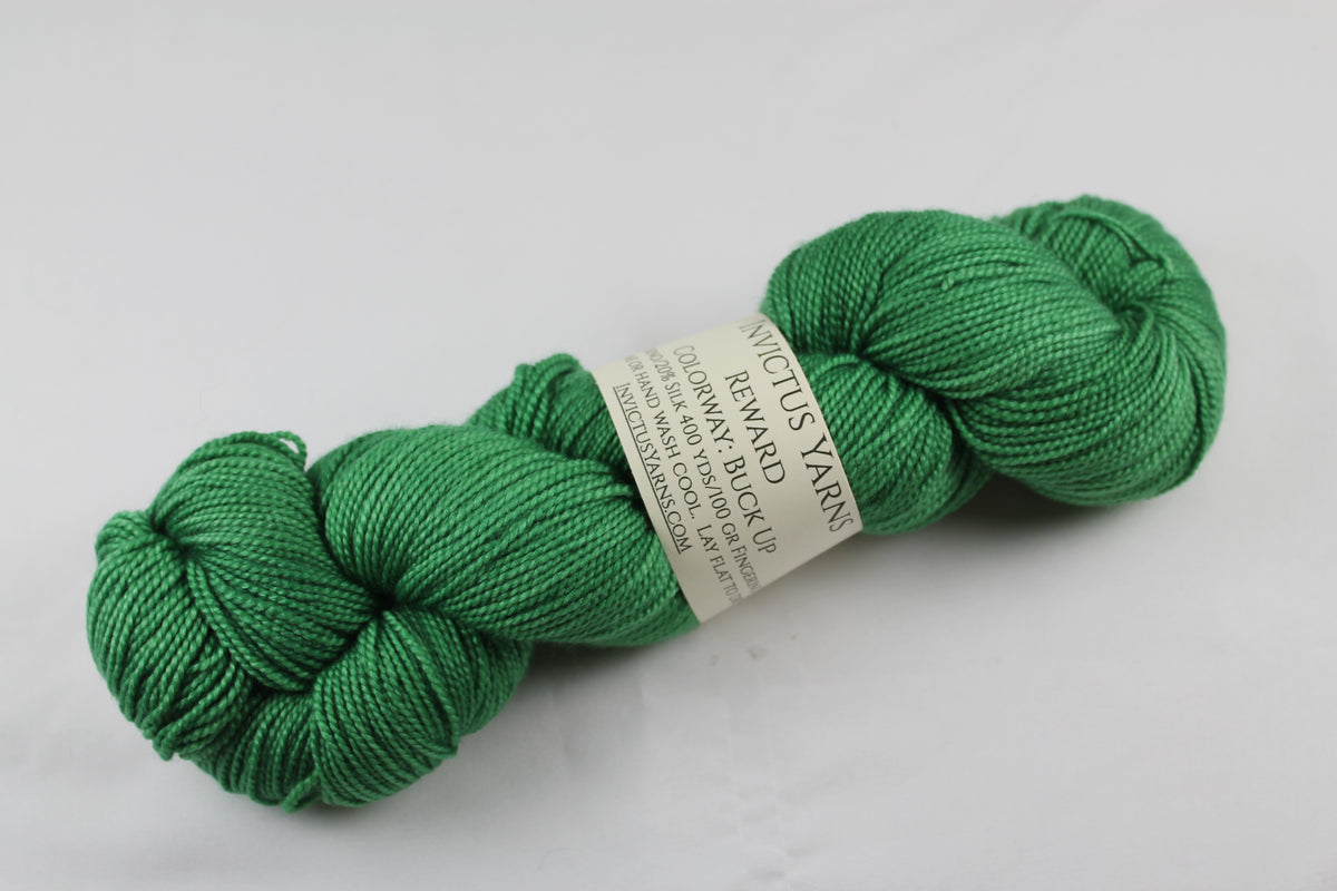 Overcast Reward 80/20 merino/silk fingering weight yarn