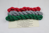 Holly 3-Pack Gnome Mini Skein Set Unafraid Shimmer Yarn