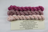 Hermie OOAK6 3-pack Gnome Mini Skein Set Kismet Fingering Weight Yarn