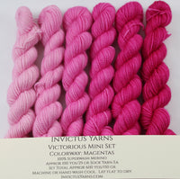 Magentas Victorious Mini Kit fingering weight yarn