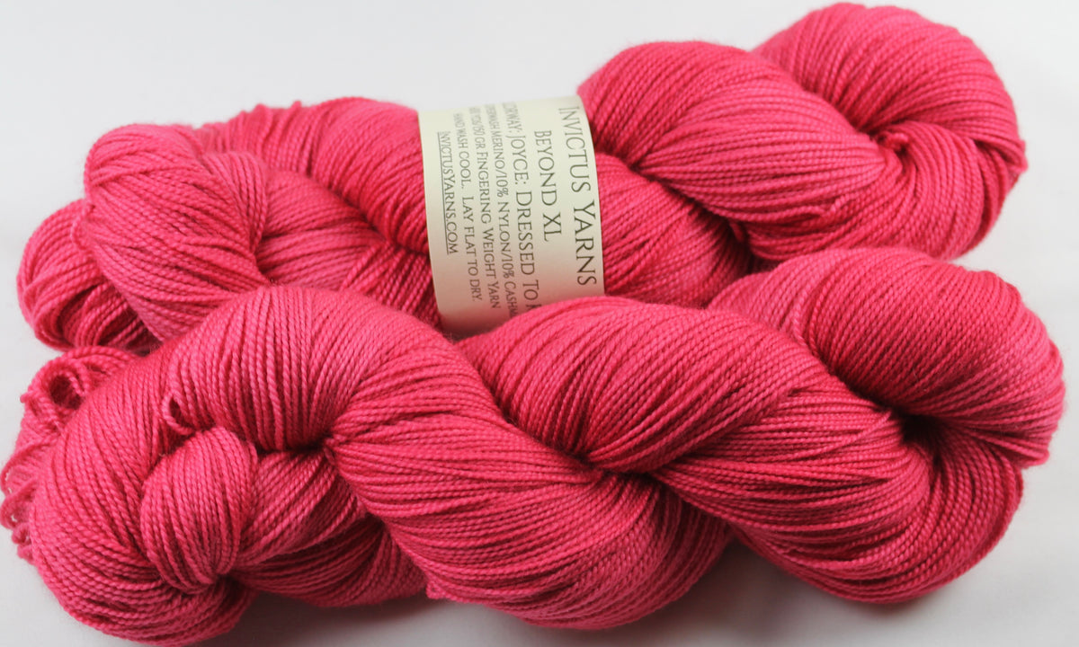 Joyce Dressed to Kill Beyond XL MCN fingering weight extra length yar