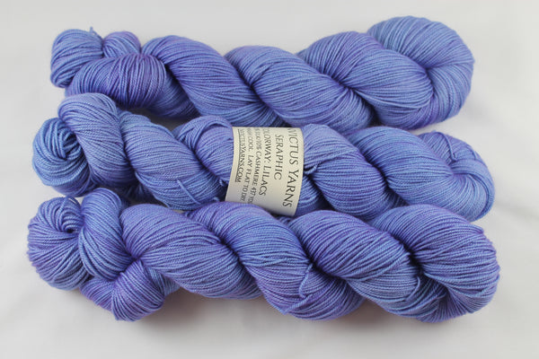 Lilacs Seraphic  MCS fingering weight merino cashmere silk sock yarn