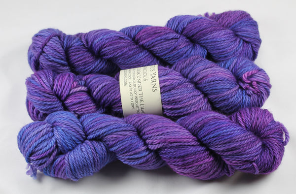 Don't Look Under the Lilacs Capacious 100% superwash merino bulky yarn