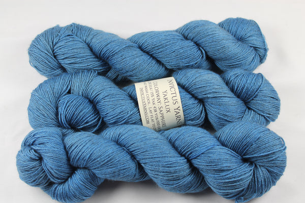 Sapphire YakLux Merino/Silk/Yak fingering weight yarn
