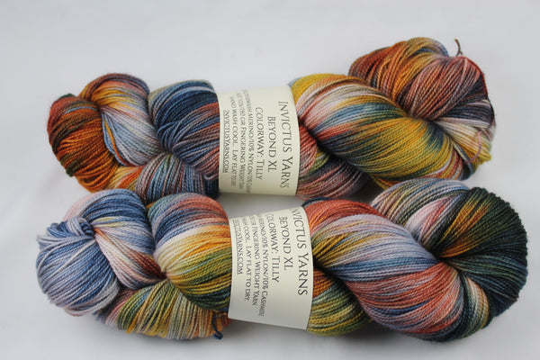 Tilly Beyond XL MCN fingering weight extra length yarn