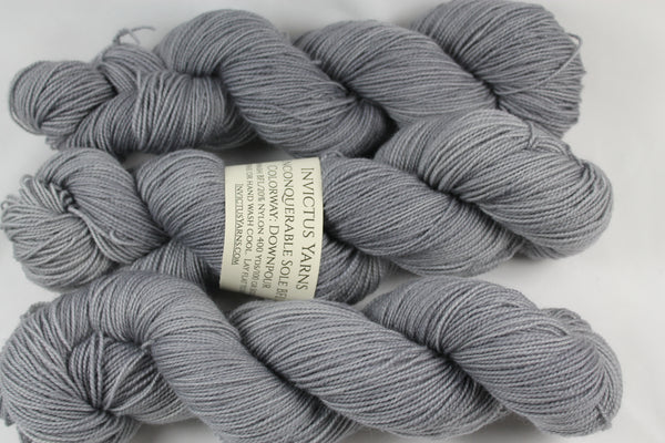 DownPour Unconquerable Sole BFL SW BFL/nylon fingering weight sock yarn