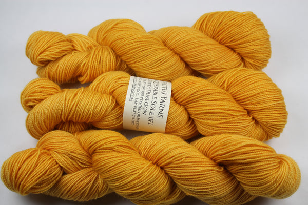 Dubloon Unconquerable Sole BFL SW BFL/nylon fingering weight sock yarn