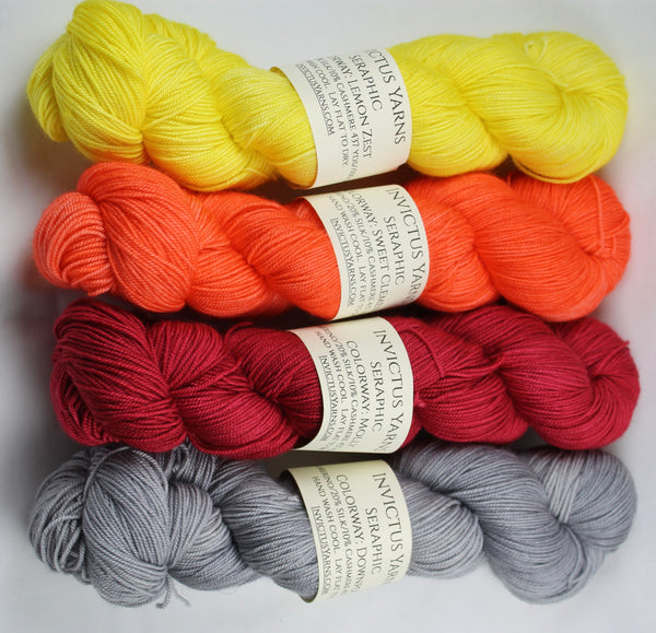 LSMD 4-skein Seraphic Shawl Set