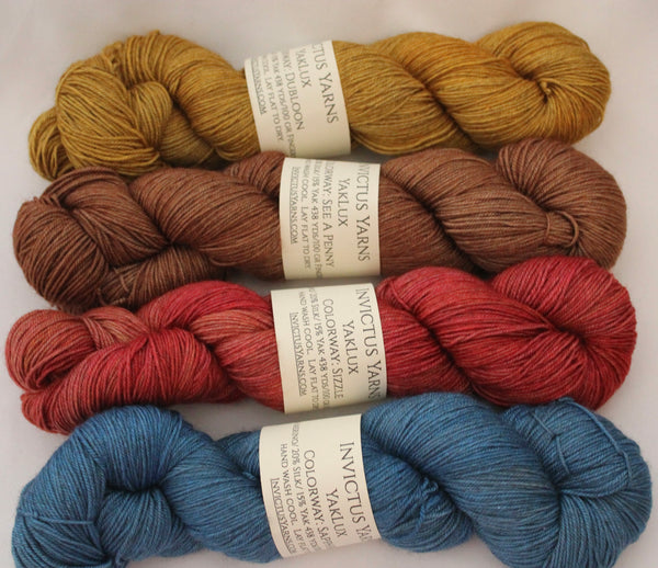 DSSS 4-skein YakLux Shawl Set