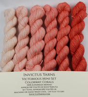 Corals Victorious Mini Kit fingering weight yarn