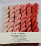 Corals Victorious Mini Kit fingering weight yarn