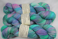 Sidewalk Chalk Unafraid Superwash Merino/Nylon/Stellina fingering weight shimmer sock yarn