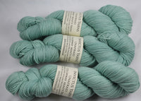 Minty Fresh Unafraid Superwash Merino/Nylon/Stellina fingering weight shimmer sock yarn