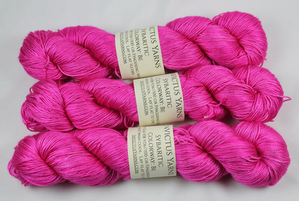 Be Sybaritic 100% silk fingering weight yarn