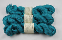 Teal Deer Sybaritic 100% silk fingering weight yarn