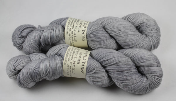 Silver Bells BooMer sock yarn merino/bamboo fingering weight yarn