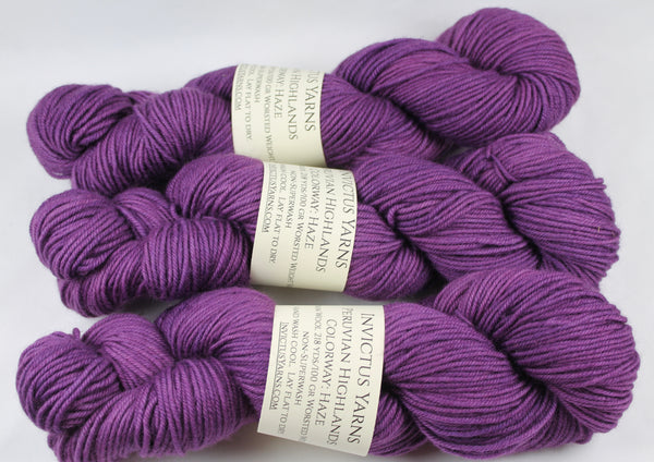 Haze Peruvian Highlands 100% wool worsted yarn