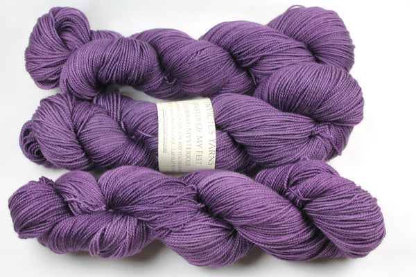 Mysterious Master of My Feet  merino/nylon fingering weight sock yarn