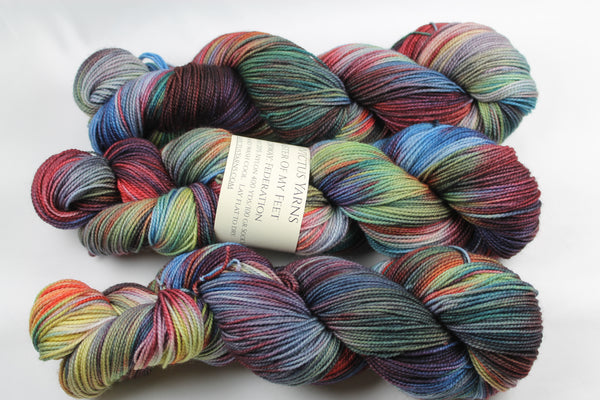 Federation Master of My Feet, merino/nylon fingering weight sock yarn