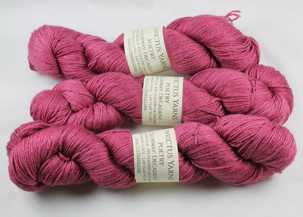 Decadent Poetry merino/silk fingering weight yarn
