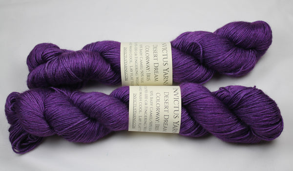 Iris Desert Dream baby camel/silk fingering weight yarn non superwash