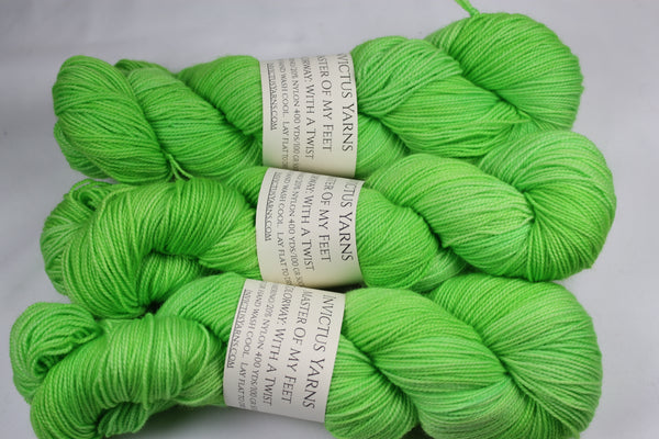 With A Twist Master of My Feet  merino/nylon fingering weight sock yarn