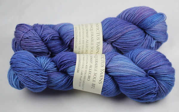 Allegro Unconquerable Sole BFL SW BFL/nylon fingering weight sock yarn