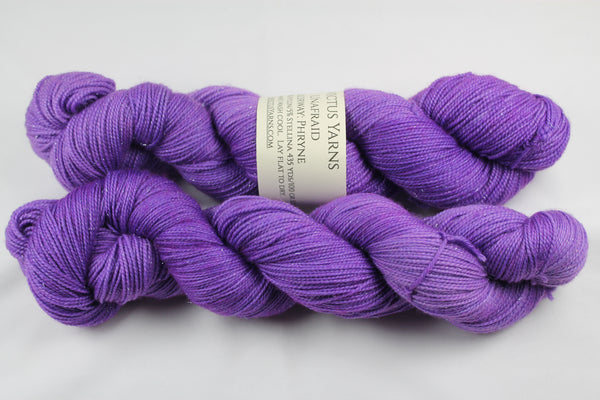 Phryne Unafraid Superwash Merino/Nylon/Stellina fingering weight shimmer sock yarn