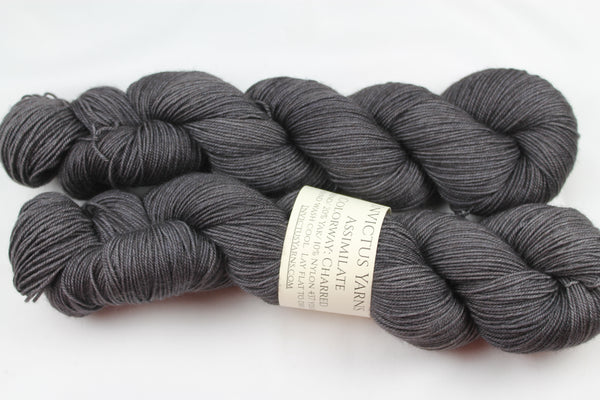 Charred Assimilate Merino/Yak/Nylon fingering weight yarn