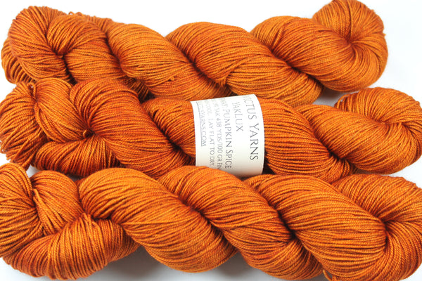 Pumpkin Spice YakLux Merino/Silk/Yak fingering weight yarn