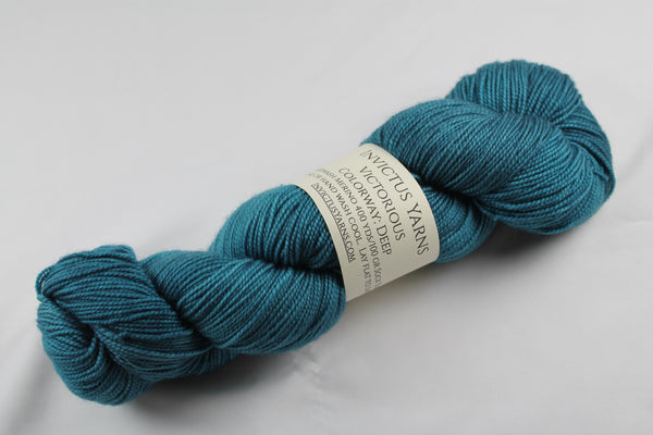 Deep Victorious fingering weight yarn