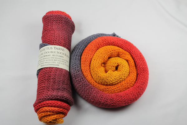 Autumn Double Sock Blank gradient Adventure SW Merino/Nylon fingering weight gradient yarn