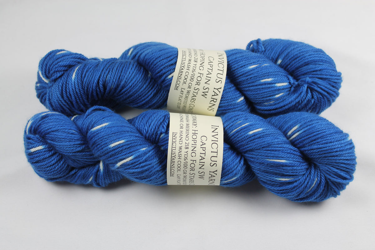 Hoping For Stars Confetti Captain SW 100 superwash merino worsted yar