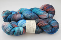 Devil in a Blue Dress Tenacity 80/20 merino/silk fingering weight yarn shawl length skein extra length