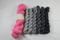 Greys/Hubba Victorious Gray Area Shawl Kit fingering weight yarn