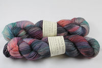 A Fete Worse Than Death Unafraid Superwash Merino/Nylon/Stellina fingering weight shimmer sock yarn