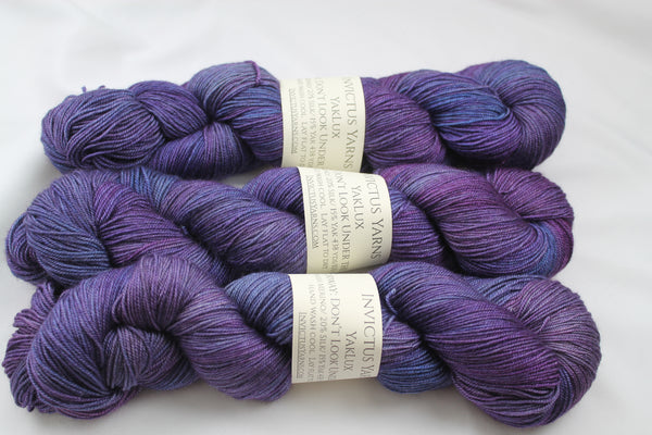 Don't Look Under the Lilacs YakLux Merino/Silk/Yak fingering weight yarn