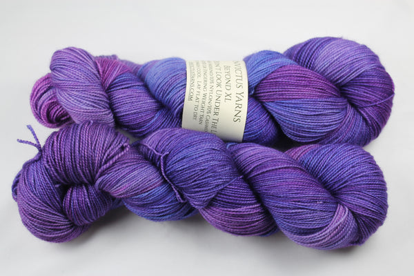 Don't Look Under the Lilacs Beyond XL MCN fingering weight extra length yarn
