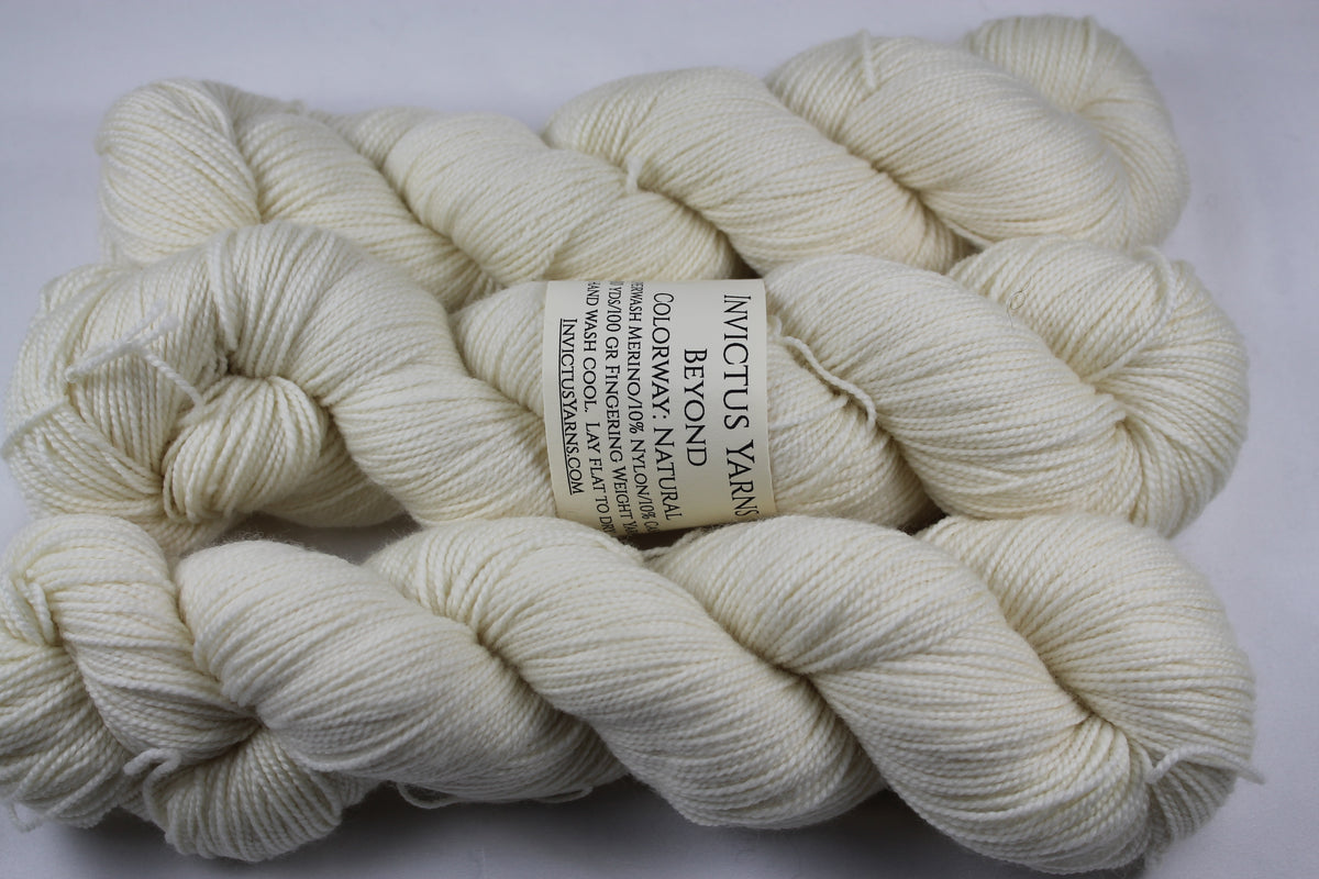 Natural Beyond MCN fingering weight yarn – Invictus Yarns