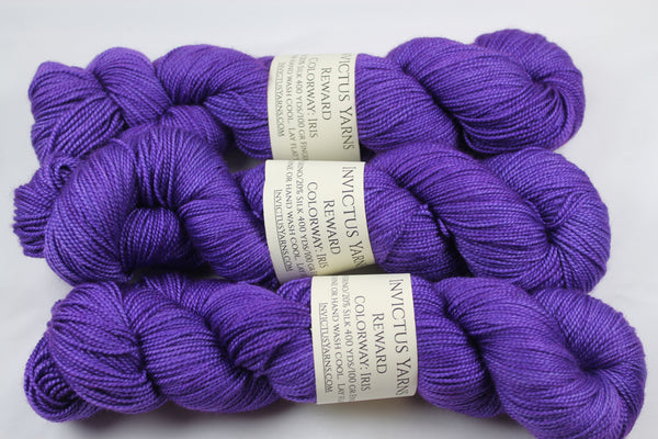Iris Sybaritic 100% silk fingering weight yarn