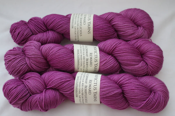 Berrylicious Reward 80/20 merino/silk fingering weight sock yarn