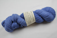 Blurple Fantasy Unafraid Superwash Merino/Nylon/Stellina fingering weight shimmer sock yarn