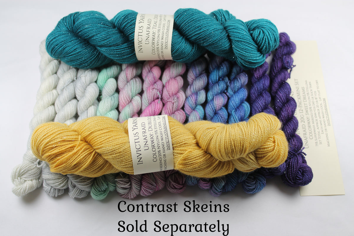 Sweet Dreams 12-pack Mini Skein Set Unafraid Shimmer Yarn – Invictus Yarns